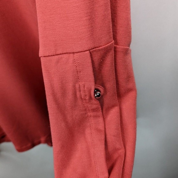 Soft Surroundings Womens 2X Coral Rayon Long Sleeve Scoop Neck Tunic Top Shirt - Picture 6 of 8